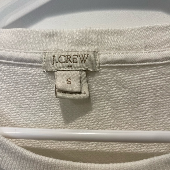 J Crew Women's Cream Paris Sweatshirt size S - Picture 2 of 3